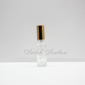 ALTIN SPREYLİ CAM KOLONYA ŞİŞE 10 ML.
