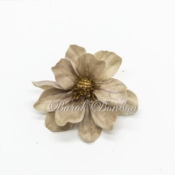 KUMAŞ KAPİÇİNO ÇİÇEK SİMLİ 25 ADET