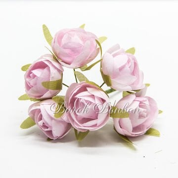 KUMAŞ PEMBE ŞAKAYIK GÜL PK.60