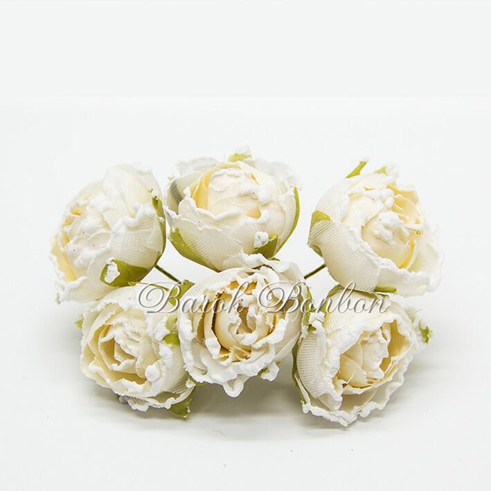 KUMAŞ KREM KARLI ŞAKAYIK GÜL PK.48