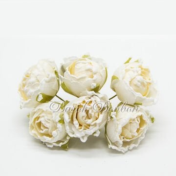 KUMAŞ KREM KARLI ŞAKAYIK GÜL PK.48