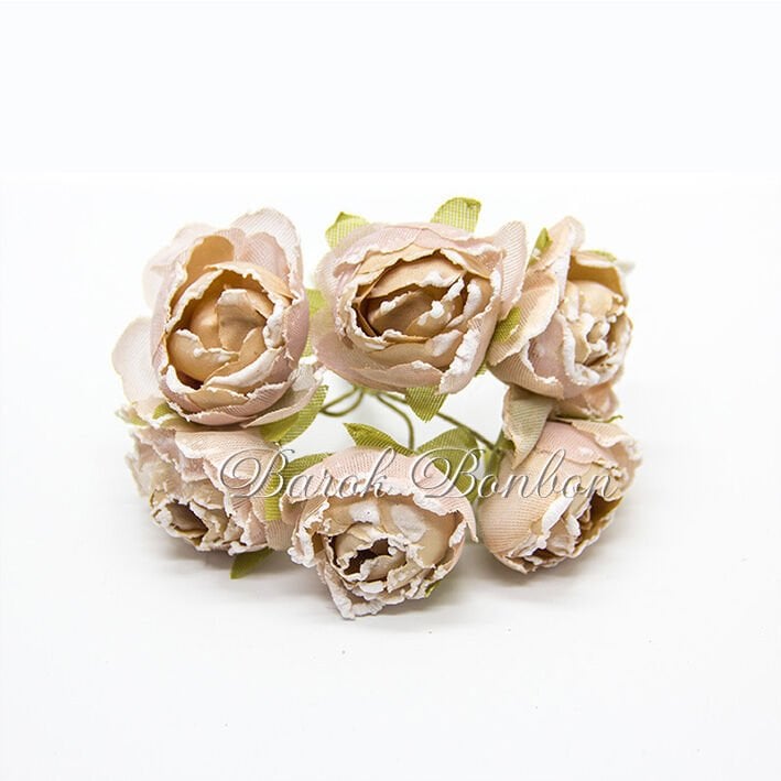 KUMAŞ KAPİÇİNO KARLI ŞAKAYIK GÜL PK.48