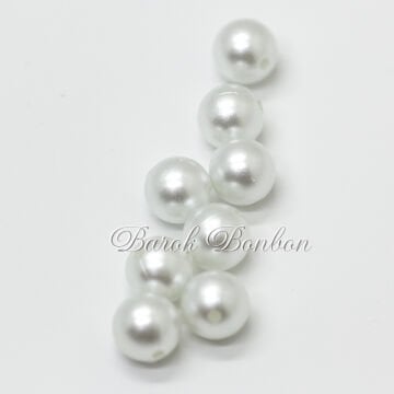 12 MM BEYAZ PLASTİK İNCİ BONCUK 500 GRAM