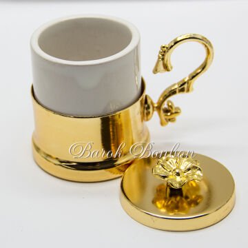METAL LÜX FİNCAN SET ALTIN