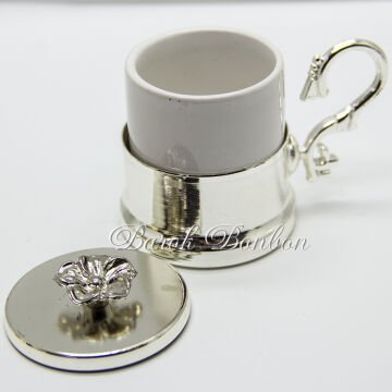 METAL LÜX FİNCAN SET GÜMÜŞ