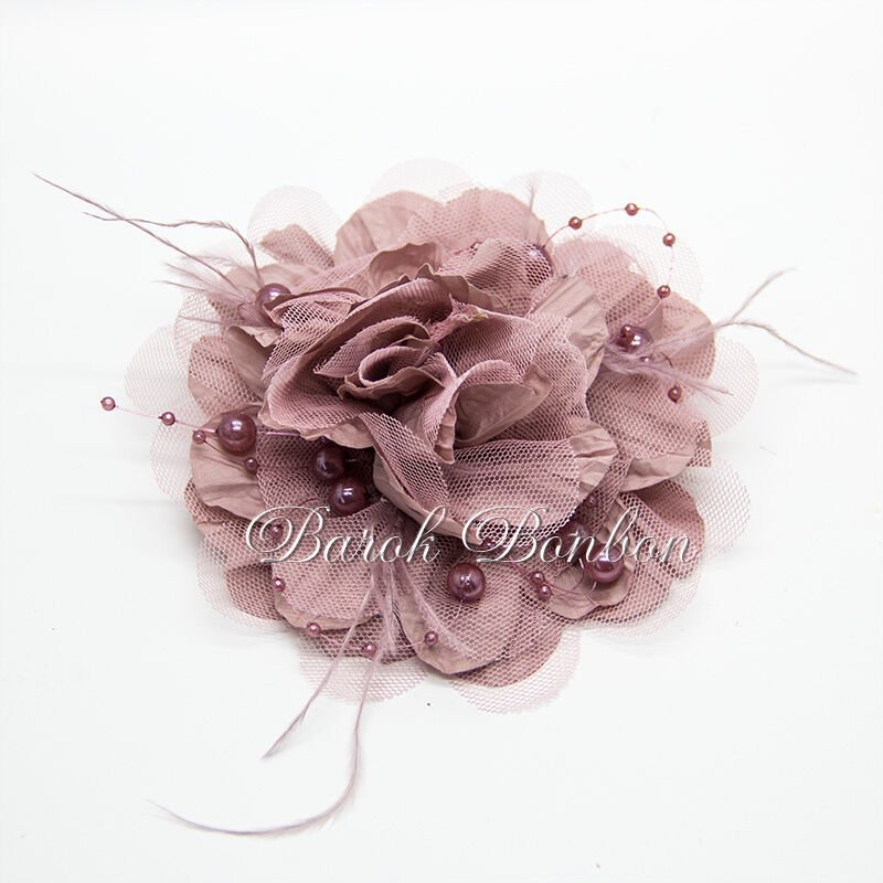 KUMAŞ PUDRA İNCİLİ BOHÇA SÜSÜ