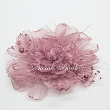 ŞİFON PUDRA İNCİLİ BOHÇA SÜSÜ