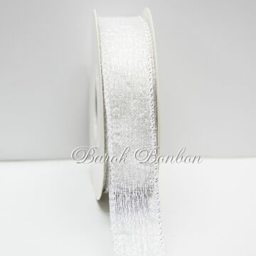 2,5 CM BEYAZ ŞİFON 9,5 MT