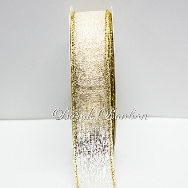 2,5 CM KREM ŞİFON 9,5 MT