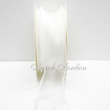 4 CM BEYAZ ŞİFON 9,5 MT