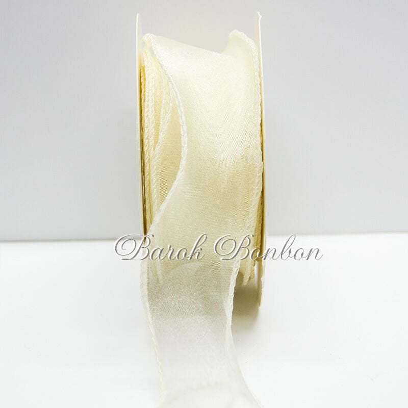 4 CM KREM ŞİFON 9 Metre