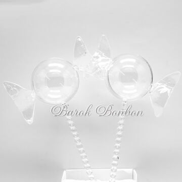 AKRİLİK ŞEKERLİK SAPLI 20 ADET