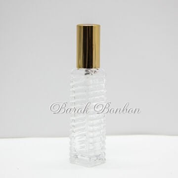 ALTIN SPREYLİ CAM KOLONYA ŞİŞE 10 ML.