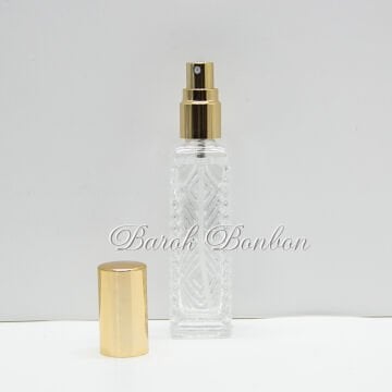 ALTIN SPREYLİ CAM KOLONYA ŞİŞE 10 ML.