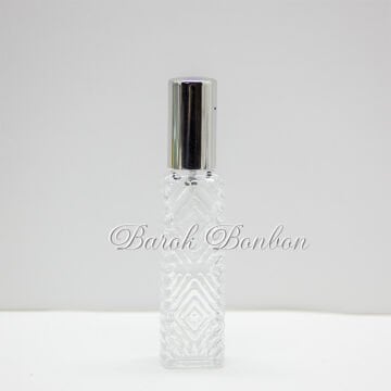 GÜMÜŞ SPREYLİ CAM KOLONYA ŞİŞE 10 ML.