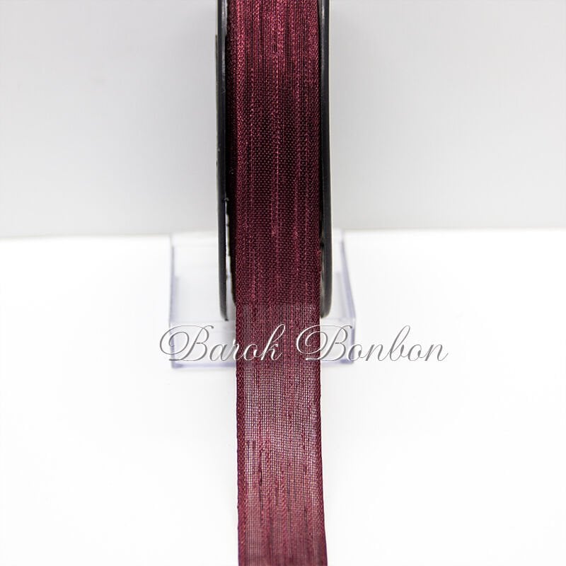 2,5 CM NOPELİ KURDELA BORDO 20 METRE