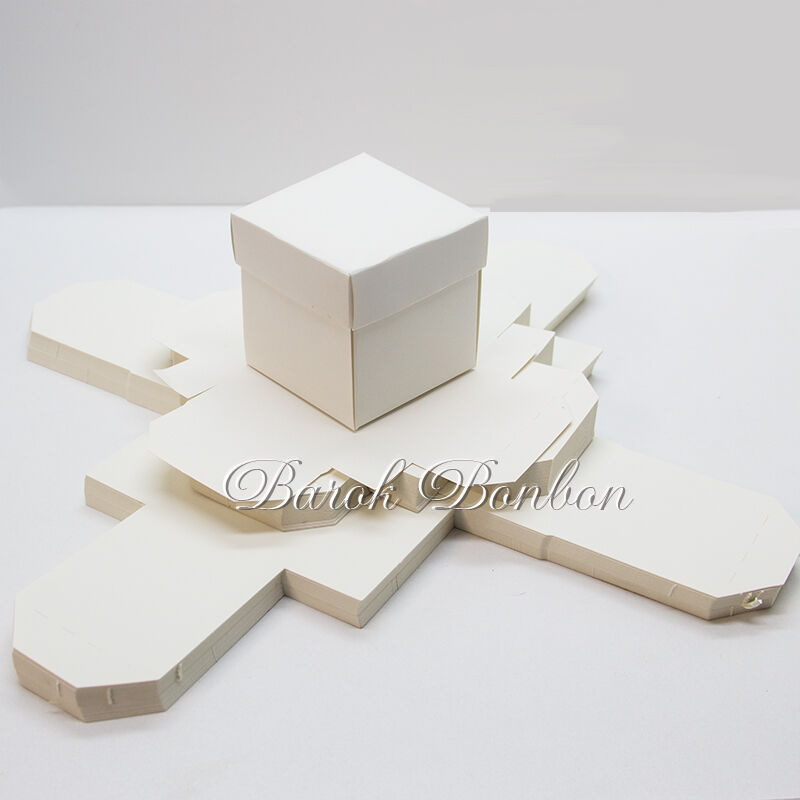 BEYAZ KARTON KUTU 50 ADET 6*6 CM
