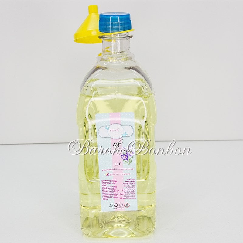 1 LT  LAVANTA KOKUSU ESANSLI KOLONYA  SARI
