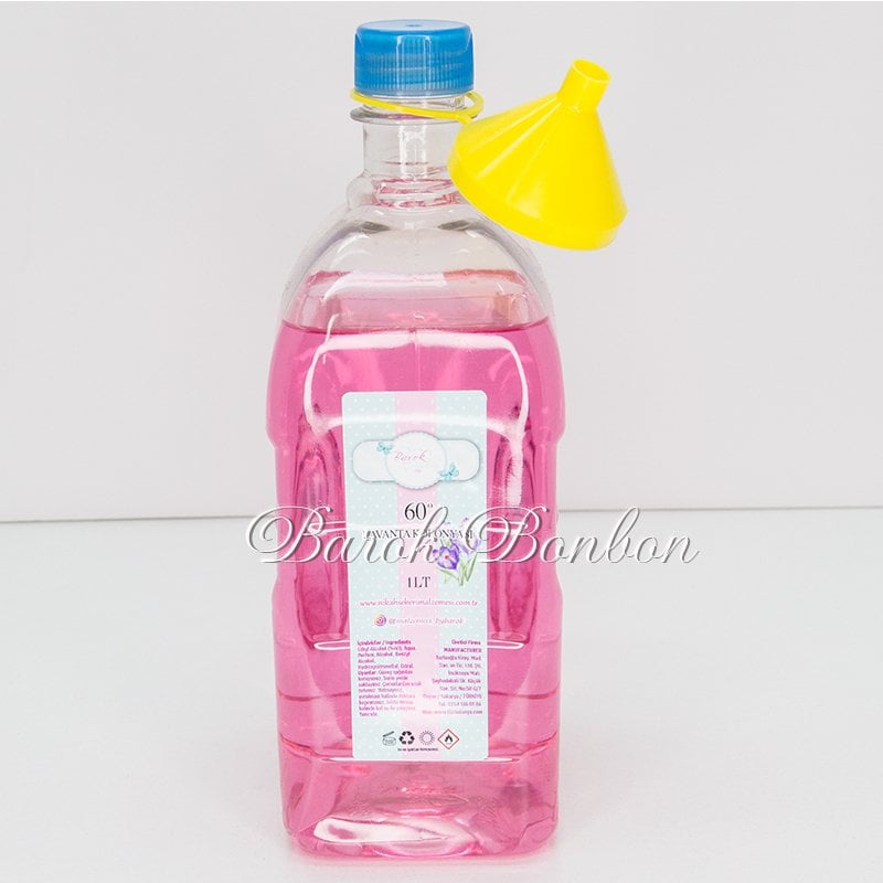 1 LT  LAVANTA KOKUSU ESANSLI KOLONYA  PEMBE