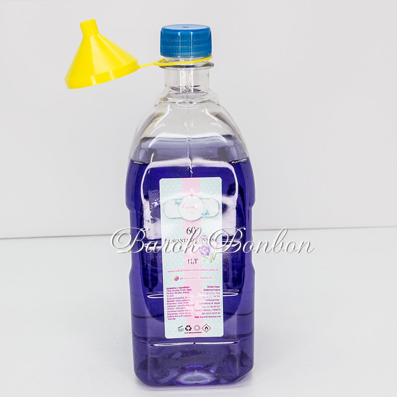 1 LT  LAVANTA KOKUSU ESANSLI KOLONYA  MOR
