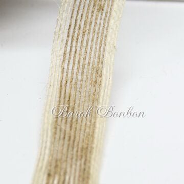 2,5 CM KREM ÇİZGİLİ JÜT KURDELE 10 METRE