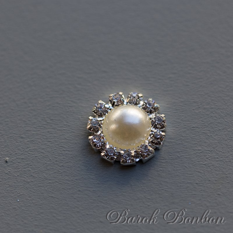 SWAROVSKİ YUVARLAK KREM TAŞ 25 ADET