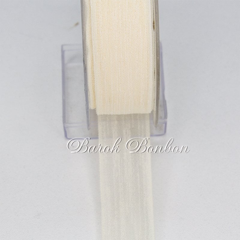 NOPELİ KURDELA KREM 2,5 CM 20 METRE