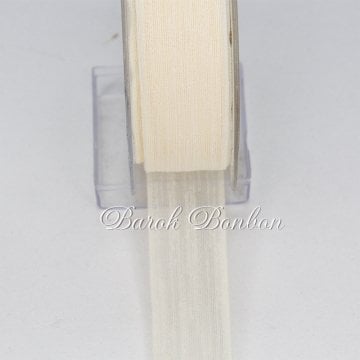 NOPELİ KURDELA KREM 2,5 CM 20 METRE