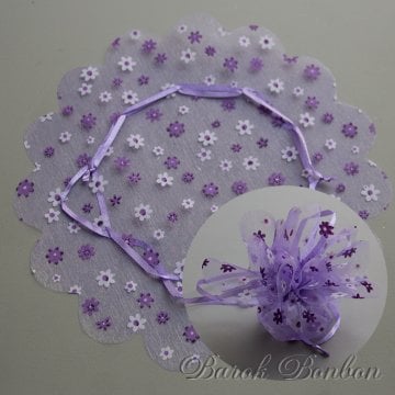 24 CM İPLİ ORGANZE 50 ADET