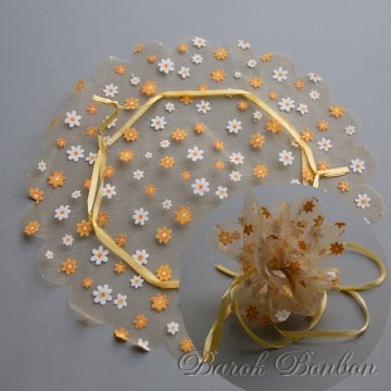 24 CM İPLİ ORGANZE 50 ADET